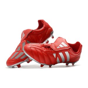 Kopačky Pánské Adidas Predator 19+ FG – Červené Stříbrný